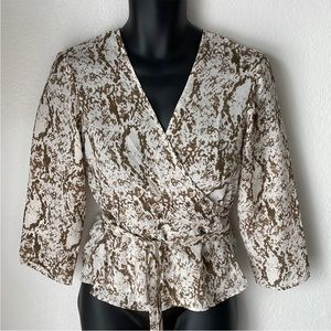 🆕 David Bitton Snake Print Top‎